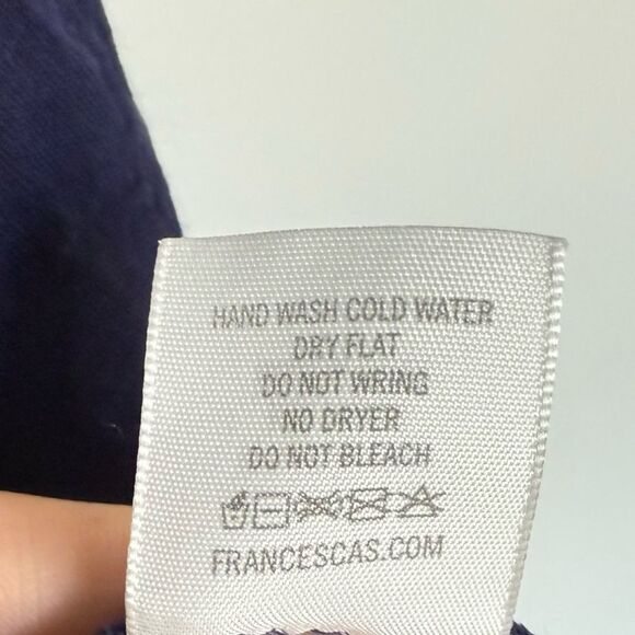 Blue Rain Tunic Top Embroidered Shirt Dress Tassels Size Medium - Picture 5 of 5